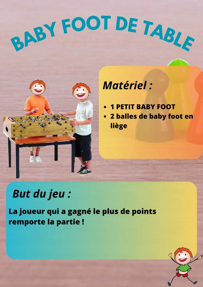 Baby foot de table