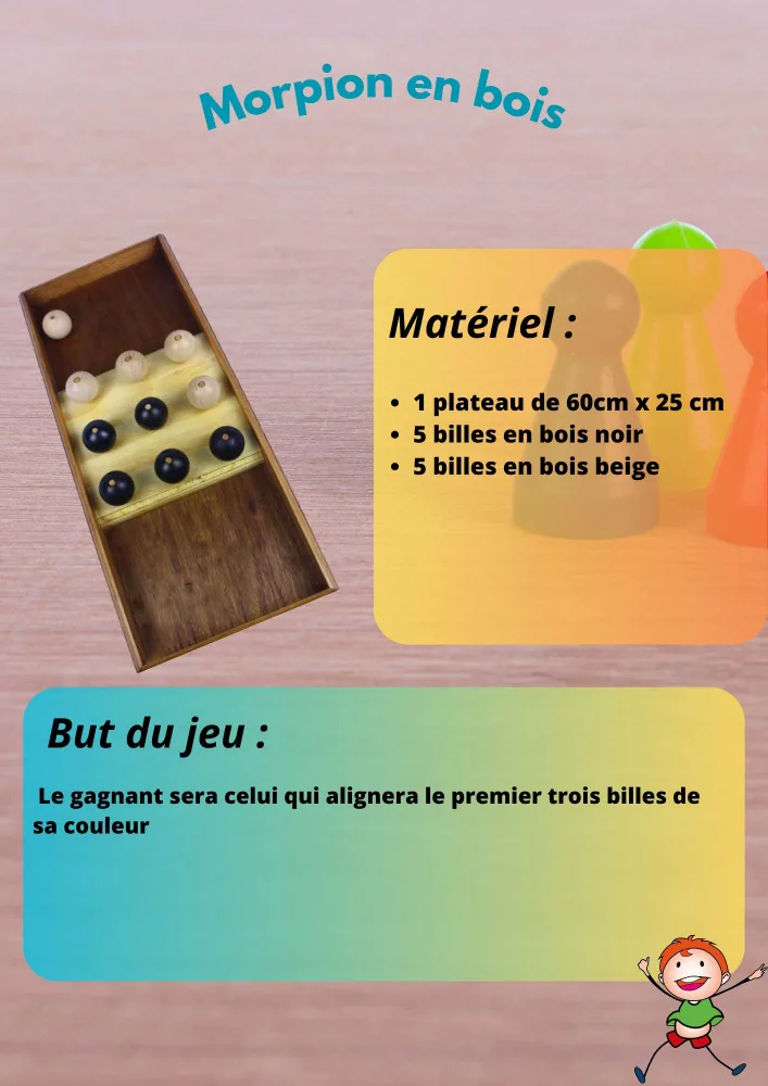 Morpion en bois